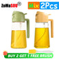 1-4Pc 2-in-1 Sprayer Pourer Oil Empty Bottle Plastic Oil Container Dispenser Vaporizer Kitchen Barbecue Camping Cooking Utensils